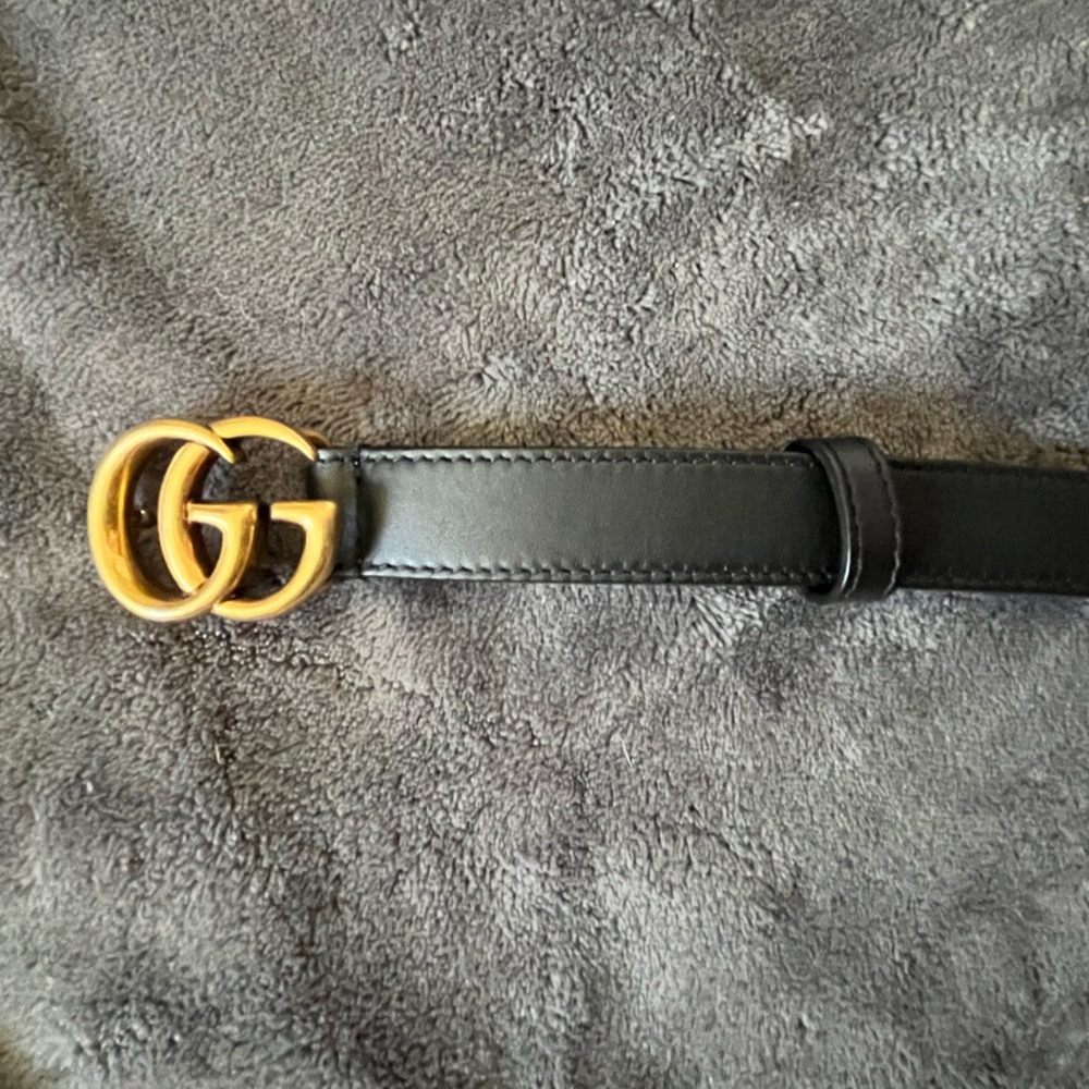 Gucci Marmont Thin Belt size 90 GOLD